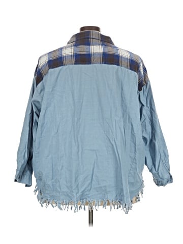 Cato 3/4 Sleeve Button-Down Shirt (view 2)