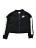 Nike 100% Polyester Graphic Black Track Jacket Size S (youth) - photo 1