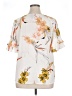 Worthington 100% Polyester Ivory Short Sleeve Blouse Size XL - photo 2