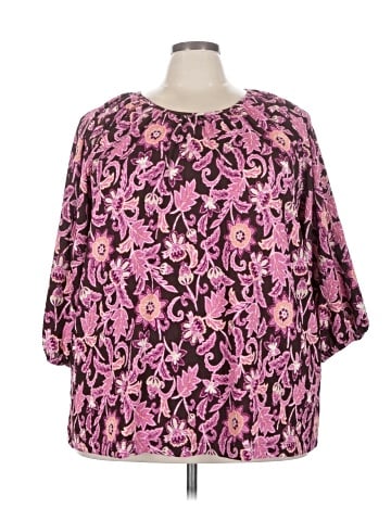 Croft & Barrow 3/4 Sleeve Blouse (view 1)