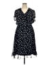 JBS 100% Polyester Polka Dots Black Casual Dress Size 20 - photo 1