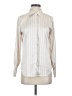 French Connection Stripes Ivory Long Sleeve Blouse Size S - photo 1