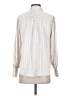 French Connection Stripes Ivory Long Sleeve Blouse Size S - photo 2