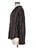 Amuse Society Stripes Black Long Sleeve Blouse Size M - photo 5