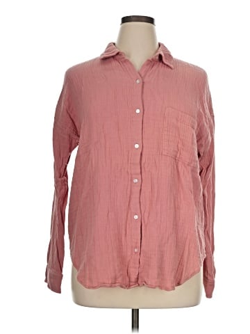 Ann Taylor LOFT Outlet Long Sleeve Button-Down Shirt (view 1)