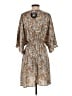 Mittoshop Paisley Brown Casual Dress Size S - photo 2