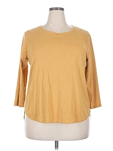 KIRKLAND Signature 3/4 Sleeve T-Shirt (view 1)