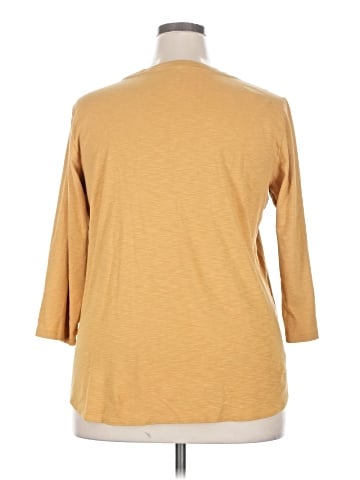 KIRKLAND Signature 3/4 Sleeve T-Shirt (view 2)