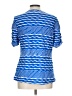 DressBarn Blue Short Sleeve Top Size L - photo 2