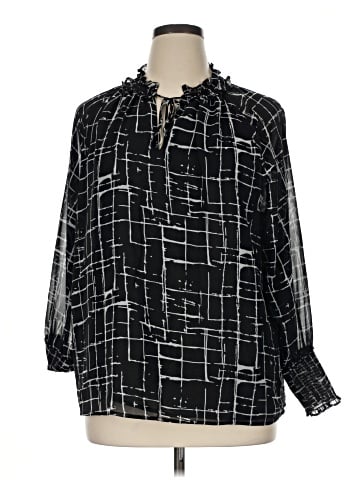 Calvin Klein Long Sleeve Blouse (view 1)