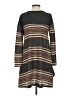 Eloges Stripes Gray Casual Dress Size S - photo 2
