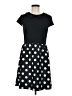 Kensie Polka Dots Black Casual Dress Size M - photo 1