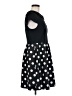 Kensie Polka Dots Black Casual Dress Size M - photo 4