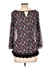 Charming Charlie 100% Polyester Black 3/4 Sleeve Blouse Size L - photo 2