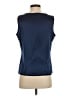 St. John Blue Sleeveless Blouse Size S - photo 2