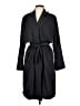 Zara Basic 100% Polyester Black Trenchcoat Size L - photo 1