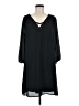 AUW Solid Black Casual Dress Size 8 - photo 1