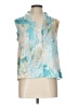 Emery Rose 100% Polyester Teal Sleeveless Blouse Size L - photo 1