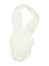 Unbranded 100% Polyester Ivory White Bodysuit Size P (estimated, petite) - photo 1
