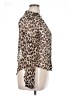 Sweet Rain Animal Print Brown Long Sleeve Blouse Size XL - photo 4