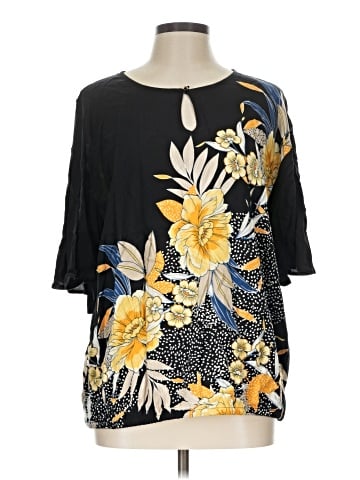 JM Collection 3/4 Sleeve Blouse (view 1)