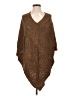 Sahalie 100% Acrylic Brown Poncho Size S - photo 1