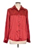 Christie & Jill 100% Polyester Stripes Red Long Sleeve Blouse Size 12 - photo 1