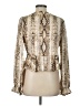 Lalavon 100% Polyester Gold Long Sleeve Blouse Size L - photo 2