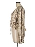 Lalavon 100% Polyester Gold Long Sleeve Blouse Size L - photo 5
