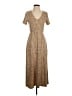 WAYF Animal Print Tan Casual Dress Size S - photo 1