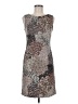 Connected Apparel 100% Polyester Animal Print Gray Cocktail Dress Size 8 - photo 1