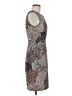 Connected Apparel 100% Polyester Animal Print Gray Cocktail Dress Size 8 - photo 4