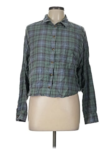 American Eagle Outfitters Long Sleeve Button-Down Shirt (view 1)
