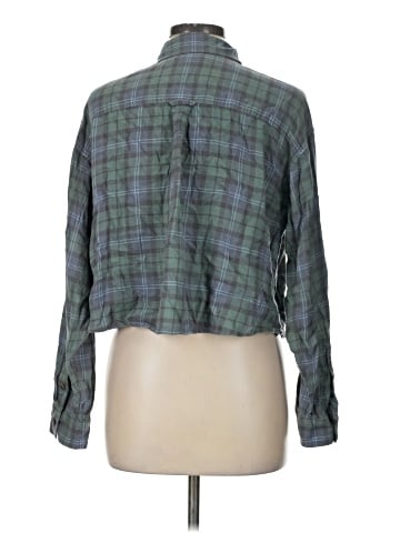 American Eagle Outfitters Long Sleeve Button-Down Shirt (view 2)