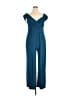 Forever 21 Plus Solid Teal Blue Jumpsuit Size 0X - photo 1