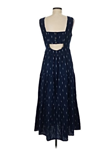 Madewell Cattail Cutout Tiered Midi Dress (view 2)