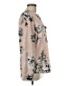 Calvin Klein 100% Polyester Floral Pink Long Sleeve Blouse Size M - photo 4