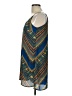 Meraki Chevron-herringbone Blue Sleeveless Blouse Size L - photo 5