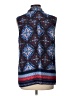 Relativity 100% Polyester Graphic Blue Sleeveless Blouse Size L - photo 2
