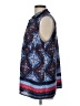 Relativity 100% Polyester Graphic Blue Sleeveless Blouse Size L - photo 5