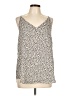 Ann Taylor LOFT Outlet Animal Print Leopard Print Ivory Tank Top Size L - photo 1