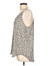 Ann Taylor LOFT Outlet Animal Print Leopard Print Ivory Tank Top Size L - photo 5
