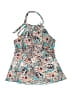 Knox Rose Paisley Teal Swimsuit Top Size S - photo 1