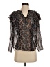Veronica Beard 100% Silk Black 3/4 Sleeve Silk Top Size 4 - photo 1