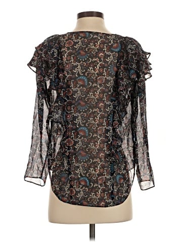 Veronica Beard 3/4 Sleeve Silk Top (view 2)