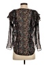 Veronica Beard 100% Silk Black 3/4 Sleeve Silk Top Size 4 - photo 2
