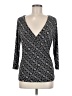 Chaps Black 3/4 Sleeve T-Shirt Size M - photo 1