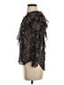 Veronica Beard 100% Silk Black 3/4 Sleeve Silk Top Size 4 - photo 5