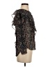Veronica Beard 100% Silk Black 3/4 Sleeve Silk Top Size 4 - photo 4