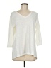 Chico's Ivory 3/4 Sleeve T-Shirt Size Med (1) - photo 1